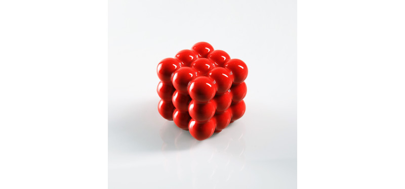 3x3x3 spheres from the series Geometric desserts