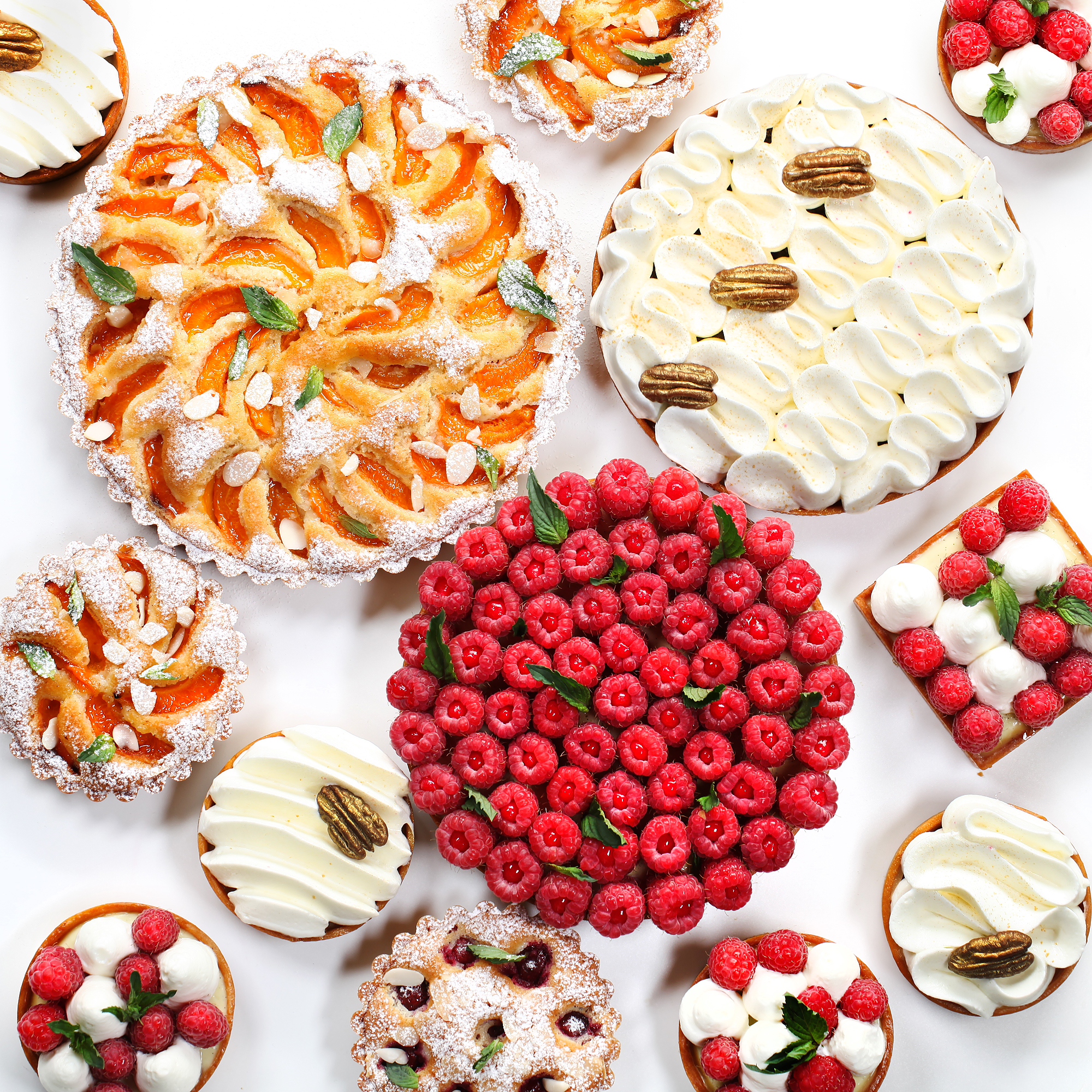 Tarts with berries