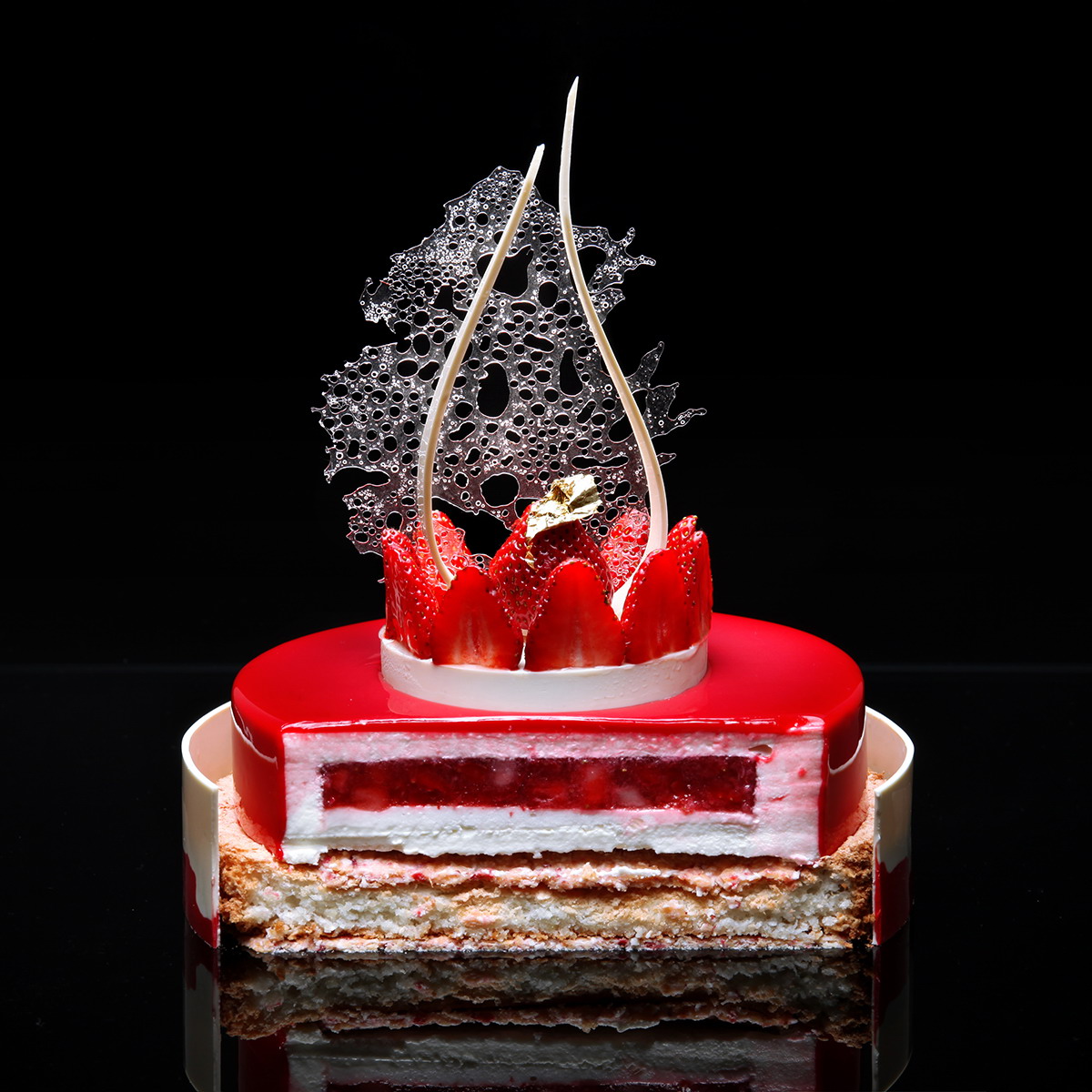 Cake Strawberry-coconut