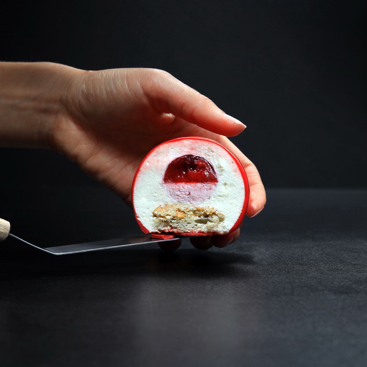 Goat cheese cranberries cheesecake